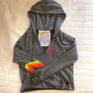Aviator Nation hoodie with v-neck, in excellent condition